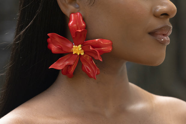 Large flower studs