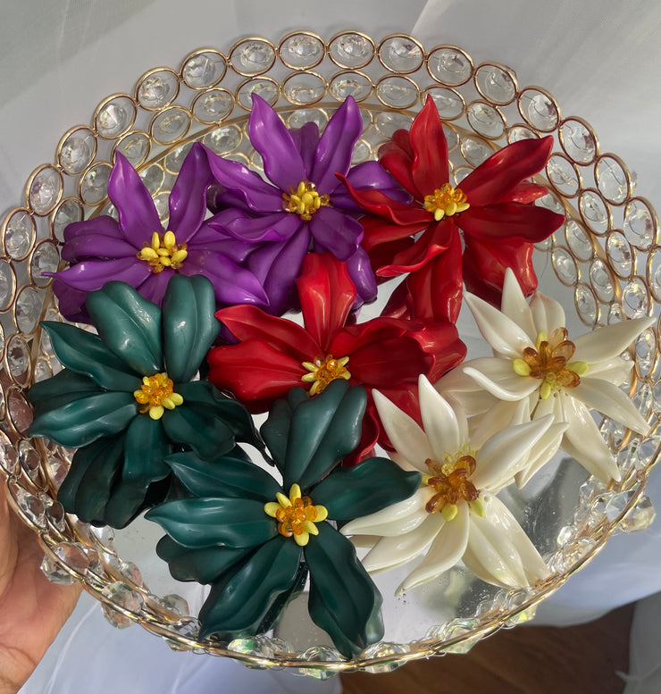 Large flower studs