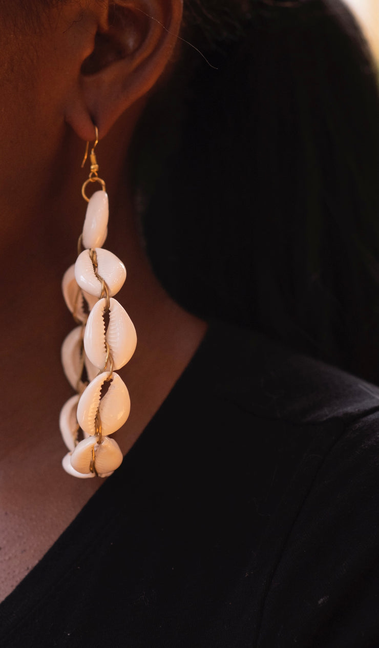 Cowrie hoops